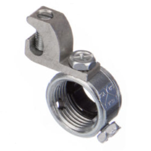 Product image for American Fittings GB200BGL 2" Threaded Insulated Grounding Bushing w/ AL Ground Lug, Steel (USA)