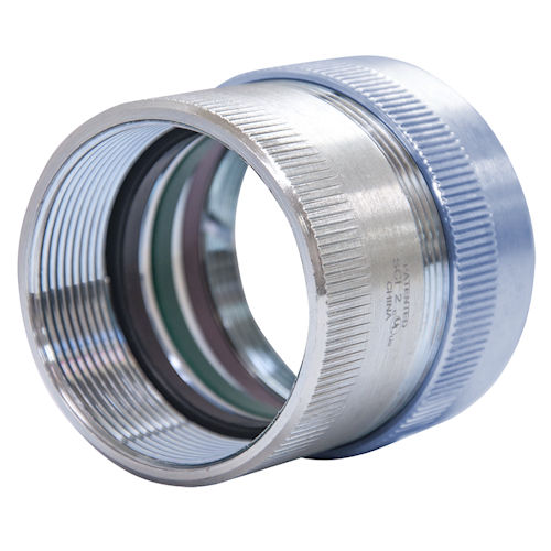 Product image for Allied 1-1/2" SECR150KON Compression Coupling - Steel Super Fitting - Raintight, 3-Piece