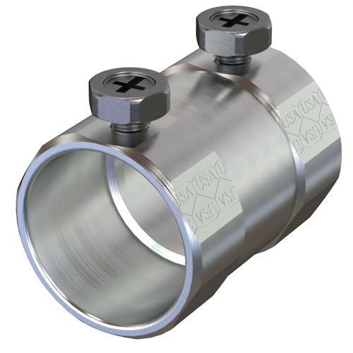 Product image for American Fittings SS60US 1/2" EMT Set Screw Coupling, Steel (USA)