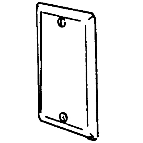 Appleton 2540 1-Gang Handy Box Cover, Blank, Steel (4" x 2-1/8")