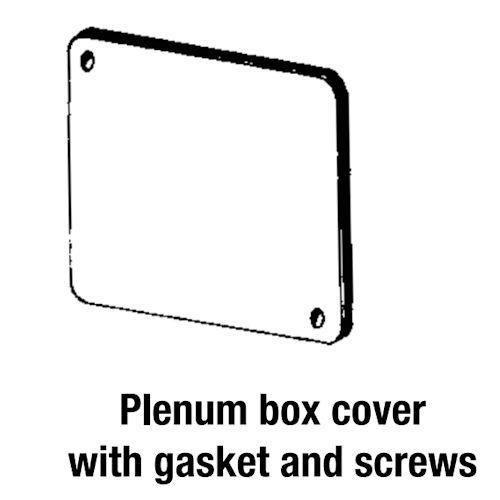 Appleton 8465P 4" Square Surface Cover, Flat, Blank Plenum Box Cover Gasketed w/ Captive Screws, Steel