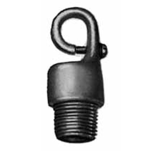 Product image for Appleton EFHM-50 Pendant Fixture Safety Support Hook, 1/2" Male Threads, 3/8" Jaw Opening, Malleable Iron