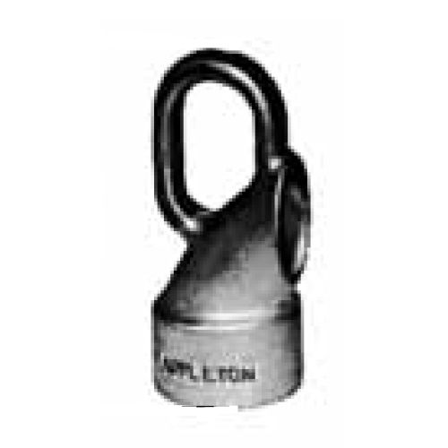 Product image for Appleton FHLF-50 Pendant Fixture Hanger Loop, 1/2" Female Threads, 5/8" dia. Wireway, Malleable Iron