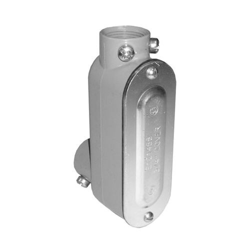 Product image for Appleton LC-125DCGSST 1-1/4" EMT C-Style Conduit Body, Cover & Gasket, Die Cast
