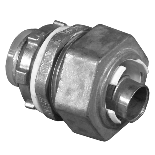 Product image for Appleton LMM-51 1-1/2" Straight Liquidtight FMC/NMC Connector, Zinc Die Cast