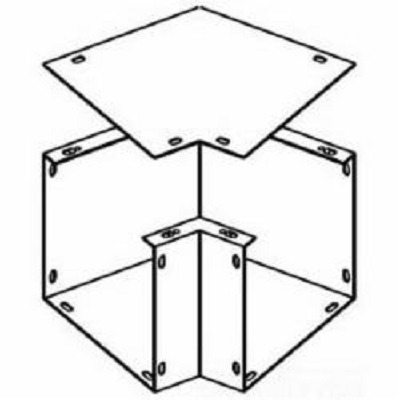 Product image for B-Line 1010LSIDEGV 10X10 Galvanized Elbow