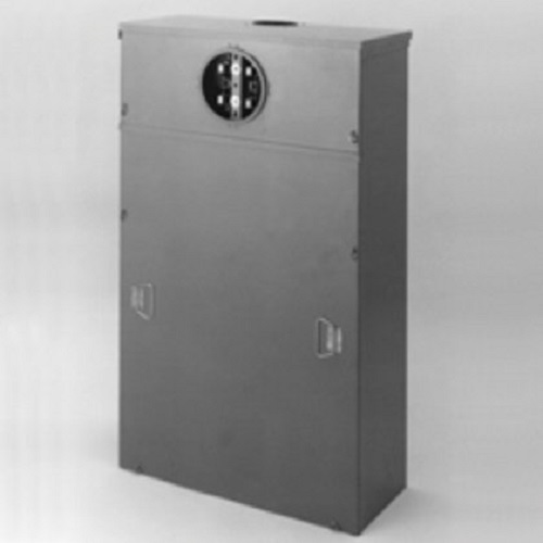 Product image for B-Line 121815 CT Meter Socket and Enclosure Combo, Ring, 20A, Overhead/Underground, 5 Jaws, Steel