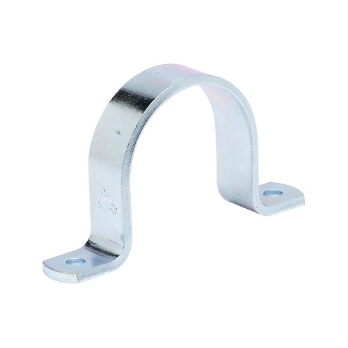 Product image for B-Line B3180-3PLN Extended Leg Pipe Strap, Steel, 610 Lbs Load Capacity