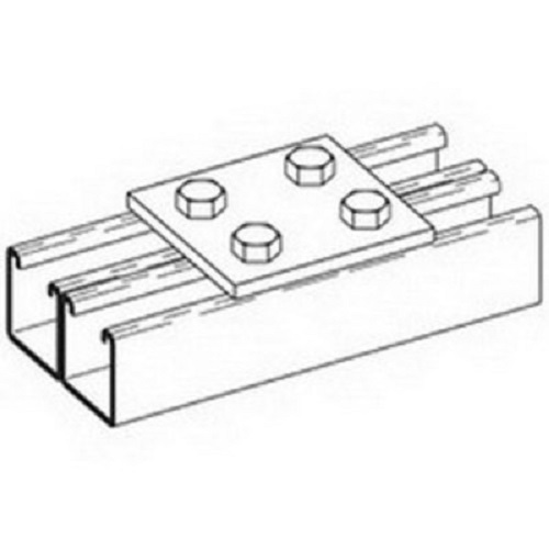 Product image for B-Line B504 4 Hole Splice Plate