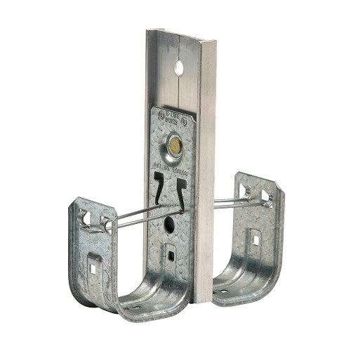 Product image for B-Line BCH32-1D Low Voltage Support Fastener, Ceiling Mount, 2" hook, 2J-Hooks, Pregalvanized, 30LB Capacity