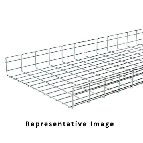 Product image for B-Line FT4X6X10-316LSS Flextray Wire Basket Cable Tray, 4" Deep x 6" Width, 10' Length, Type 316 Stainless Steel