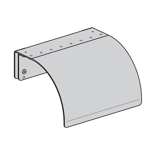 Product image for B-Line SB2129SD09YZ Runway Dropout Kit, Side Drop Out, 14 Guage, ASTM A36 Steel, Yellow Zinc Finish
