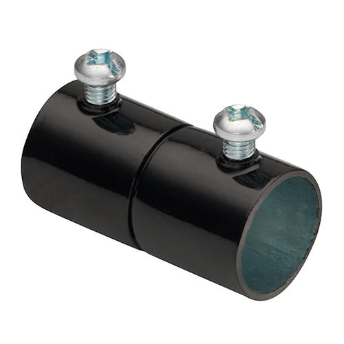 Product image for Bridgeport 241-SBLK 3/4" Set Screw EMT Coupling - Black