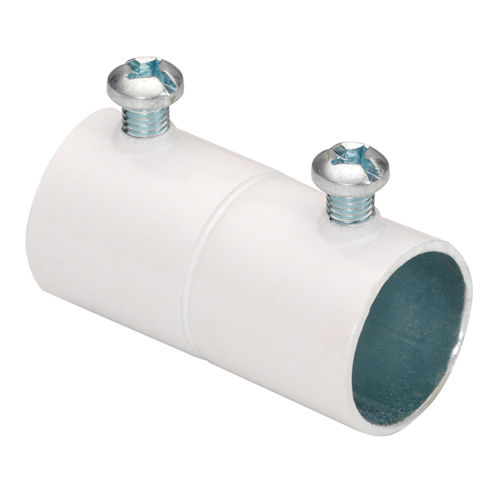 Bridgeport 241-SW 3/4" EMT Set Screw Coupling - White