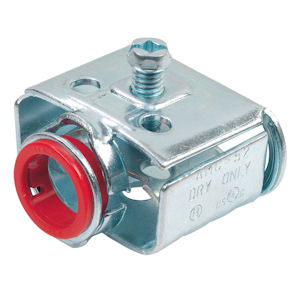 Bridgeport AMC-52 3/8" Duplex AC/MC/FMC E-Z Lock Connector, .560" Throat, Steel
