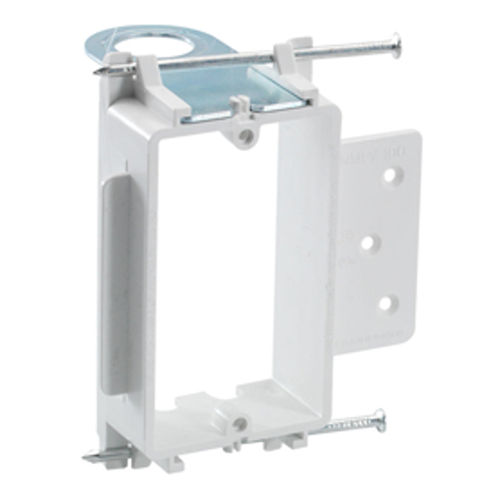 Product image for Bridgeport NMLV-100B Single Gang Low Voltage Device Holders w/ Connector Adaptor, Nonmetallic