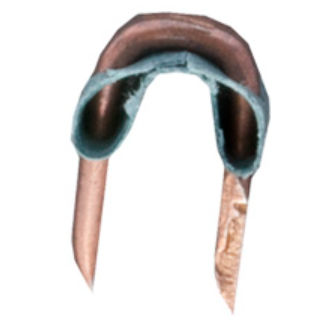 Product image for Briscon 5-COPPER-100 1/4" x 5/8" Low Voltage Insulated Copper Staple (100/Box)