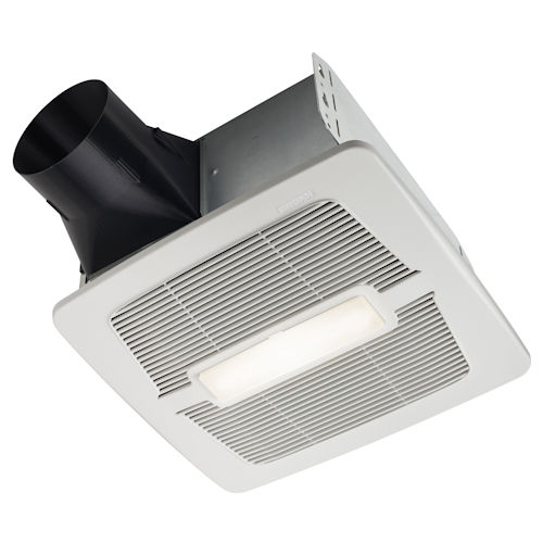 Product image for Broan AE50-110DCSL FLEX DC™ Humidity Sensing Bathroom Exhaust Fan w/ LED Light, 50-110 CFM