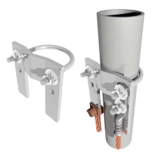 Product image for Burndy 38635301 Universal Pipe Clamp, for 2-1/2" to 3" Nominal Pipe
