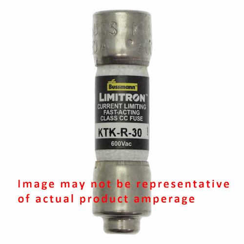 Product image for Bussmann KTK-R-6 6amp Limitron™ Fast-Acting, Branch Circuit, Class-CC Fuse, Rejection-Type, 600Vac