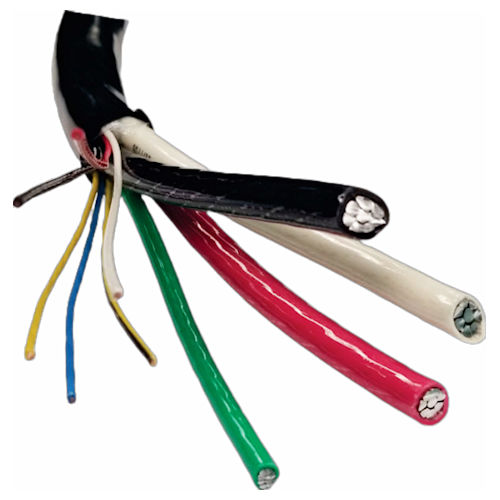 Product image for CableMaster CM-HSBCC-ALUMPLUS2-JT93 12-24kW Aluminum Generator Installation Composite Cable, TC-ER-JP BLACK Jacket, 1/3C 6/1C 18/9C