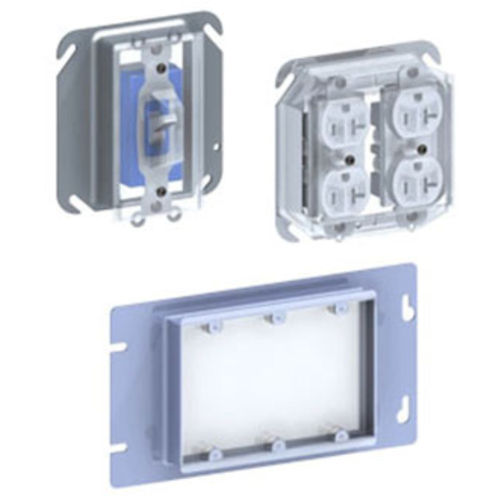 Product image for Cablofil DCP-1D 1-Gang Receptacle Plastic Dust/Debris Temporary Cover