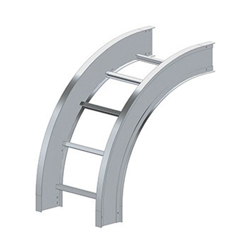 Product image for Cablofil LD-7A-90VO24-24 90. Vertical Outside Elbow, 24" Radius, 24" Width, 7" Rail Height, Aluminum