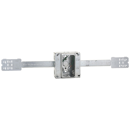 Product image for Caddy TS1L4DM1 Telescoping Screw Gun Box Bracket Between Stud Assembly 4" Box, SG 3/4" DP MR