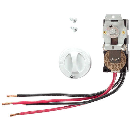Product image for Cadet CTT2W (67064) Com-Pak Built-In Thermostat Kit, Double-Pole, White