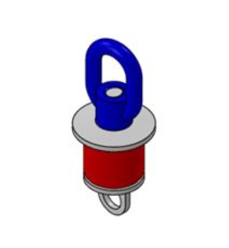 Product image for CAL AM 5120-12 KWIKIE 1 1/4" PLUG W/ LOOP NUT