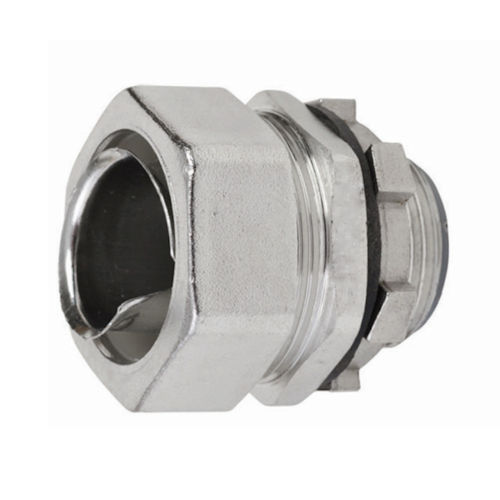Calbrite S60700FCS0 3/4" Stainless Steel Flexible Conduit Connector, Straight Male Product image for Calbrite S60700FCS0 3/4" Stainless Steel Flexible Conduit Connector, Straight Male