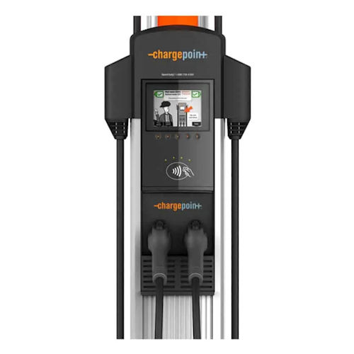 ChargePoint CPCT4023-GW1-WALL 6ft Dual Port Wall Mount EV Charger Kit, Consists of: 1-CT4020-HD-GW-LTE, 1-CT4000-CMK6, 1-CT4003-BD, 1-CT4003-CAP