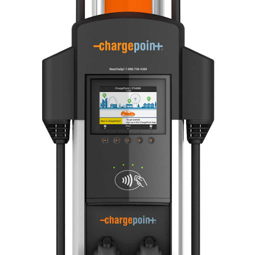 Product image for ChargePoint CT4020-HD-GW-LTE Commercial Dual Head Charger