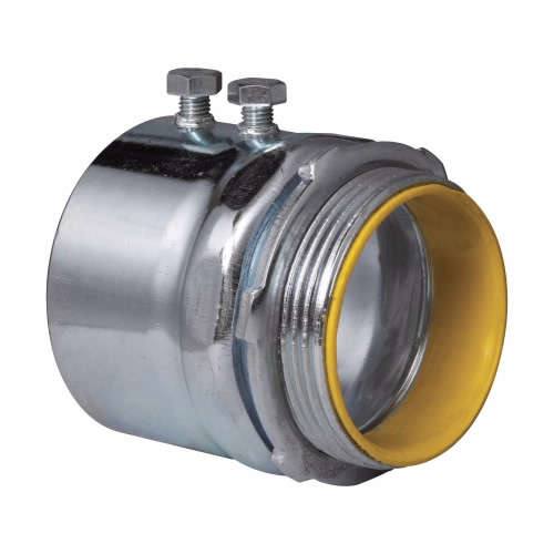 Crouse-Hinds 1456 2-1/2 Inch Steel Insulated Set Screw EMT/Rigid Conduit Connector Crouse-Hinds 1456 2-1/2 Inch Steel Insulated Set Screw EMT/Rigid Conduit Connector