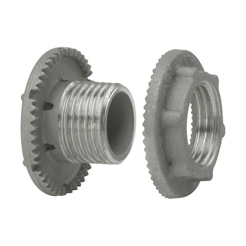 Product image for Crouse-Hinds / Myers™ STAC-1ST 1/2" Non-Hazardous Drain Plug (for Knockouts) w/ Locknut, Aluminum