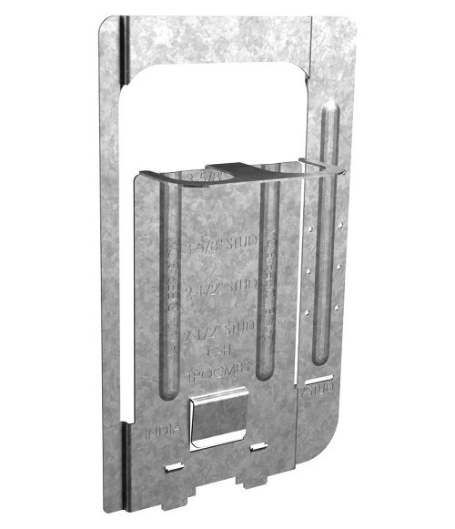Product image for Crouse-Hinds TPQCMBS Quick-Lok Combination Cable Management & Backside Support, 5"H x 3"W x 1"D, Steel