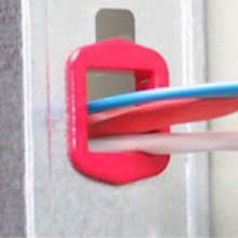 Product image for Cully SSSJ Square Hole Metal Stud Bushing, Plastic, Red (125/jar)