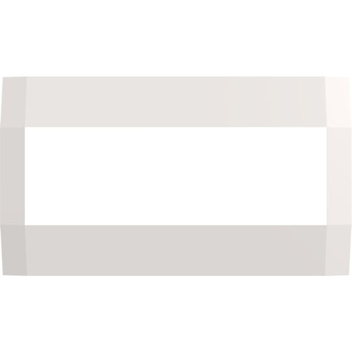 Product image for Deako DS-FP4Y-WHWH-UCX 4-Gang Screwless Faceplate, White Matte Finish