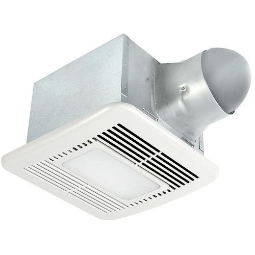 Product image for Delta Breez SIG80-110HLED 80/110 CFM Exhaust Fan / Dimmable LED Light / Night-Light w/ Humidity Sensor