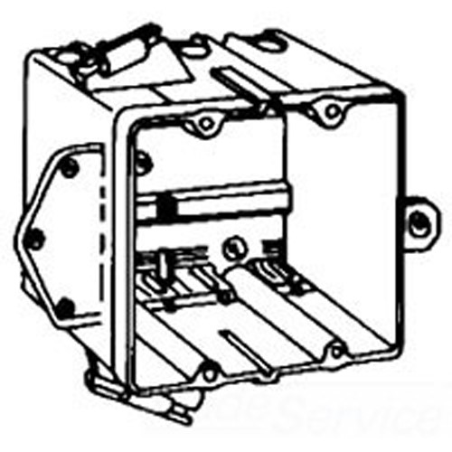 Product image for Eaton Crouse Hinds TP3630 3 x 4 x 3-3/4 Inch 36 In. PVC 2-Gang Switch Box Bracket