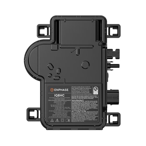 Product image for ENPHASE IQ8HC-72-M-DOM-US MICROINVERTER 384VA PEAK POWER MC4 BULKHEAD 1P USA MADE