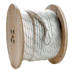 Product image for ERIN CDB200600 5/8" X 600FT COMPOSITE DOUBLE BRAID PULLING ROPE W/ SPLICED EYES EACH END
