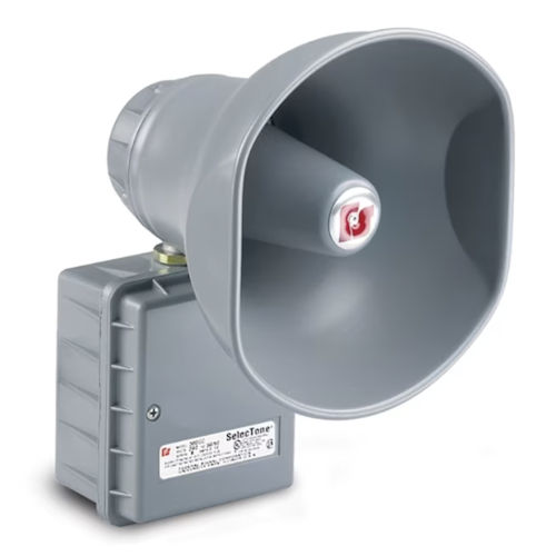 Federal Signal 300GC-120 SelecTone&#174; 15W Amplified Speaker, 120VAC 50/60Hz, 0.25A, 110 dBa @ 10', Cast Copper-Free Aluminum Housing