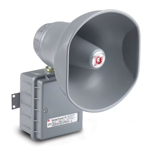 Federal Signal 300GCX-120 SelecTone&#174; Hazardous Location Amplified Speaker, 120VAC, 110 dB @ 10', Cast Copper-Free Aluminum Housing - Gray