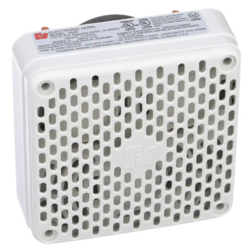 Federal Signal 450E-024 Vibratone&#174; Electronic Horn, 99 dBa @ 10', Fire Regulated 16-33 VDC, Polycarbonate Housing