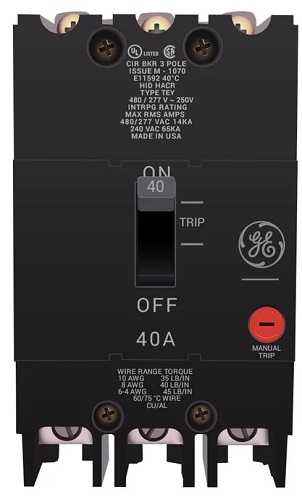 Product image for GE TEY340 TEY 3 POLE 40 AMP