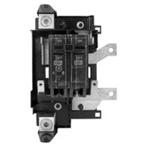 Product image for GE Industrial Solutions THQMV100 2-Pole 100 Amp 120/240 VAC 22 kA Top Feed Load Center Main Circuit Breaker