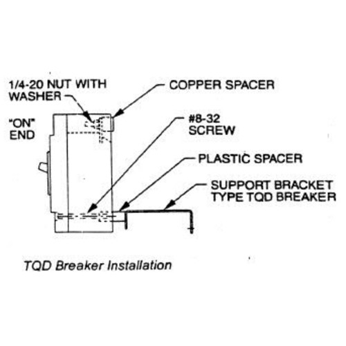 Product image for GE TMTQD2 TQD BREAKER MOUNTING KIT