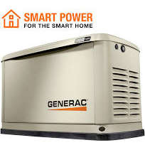 Product image for Generac 7223 14kW Air Cooled Home Standby Generator, Aluminum Enclosure, LP/NG Connection