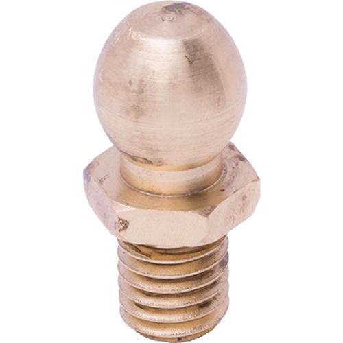 Product image for Harger BBSTUD38 Brass Ball Stud, 3/8" Thread Size, Replacement Stud for Ground Receptacles